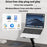 C5Q 15W Wireless Charging Laptop Riser Folding Bracket with 6-in-1 Hub Docking Station - 6