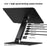 C5Q 15W Wireless Charging Laptop Riser Folding Bracket with 6-in-1 Hub Docking Station - 7