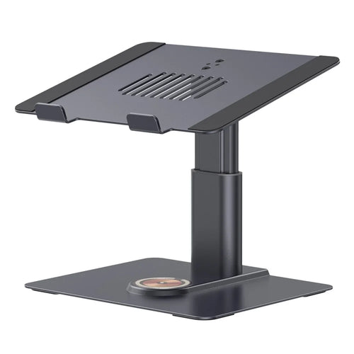 E8AW Desktop Laptop Bracket Aluminum Alloy Heat Dissipation Stand with Wireless Charging Dock - 1