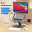 E17SU Pro Laptop Riser Stand Rotatable Desktop Bracket 8-in-1 USB Hub Docking Station - Tarnish - 2