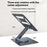 E17SU Pro Laptop Riser Stand Rotatable Desktop Bracket 8-in-1 USB Hub Docking Station - Tarnish - 5