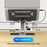 E17SU Pro Laptop Riser Stand Rotatable Desktop Bracket 8-in-1 USB Hub Docking Station - Tarnish - 7