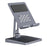 H13U Phone Tablet Stand Aluminum Alloy Desktop Bracket with 7-in-1 USB Hub Docking Station - 1