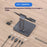 H13U Phone Tablet Stand Aluminum Alloy Desktop Bracket with 7-in-1 USB Hub Docking Station - 3