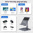 H13U Phone Tablet Stand Aluminum Alloy Desktop Bracket with 7-in-1 USB Hub Docking Station - 5