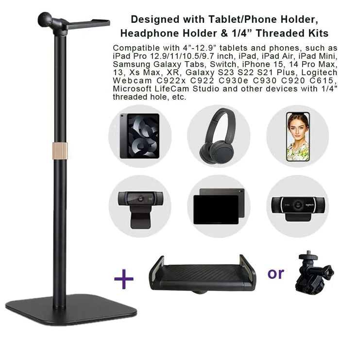 XY-25 Cell Phone Holder Stand Desktop Tablet Mount Display Holder with Adjustable Height Design - 4