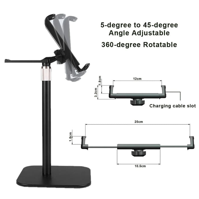 XY-25 Cell Phone Holder Stand Desktop Tablet Mount Display Holder with Adjustable Height Design - 5