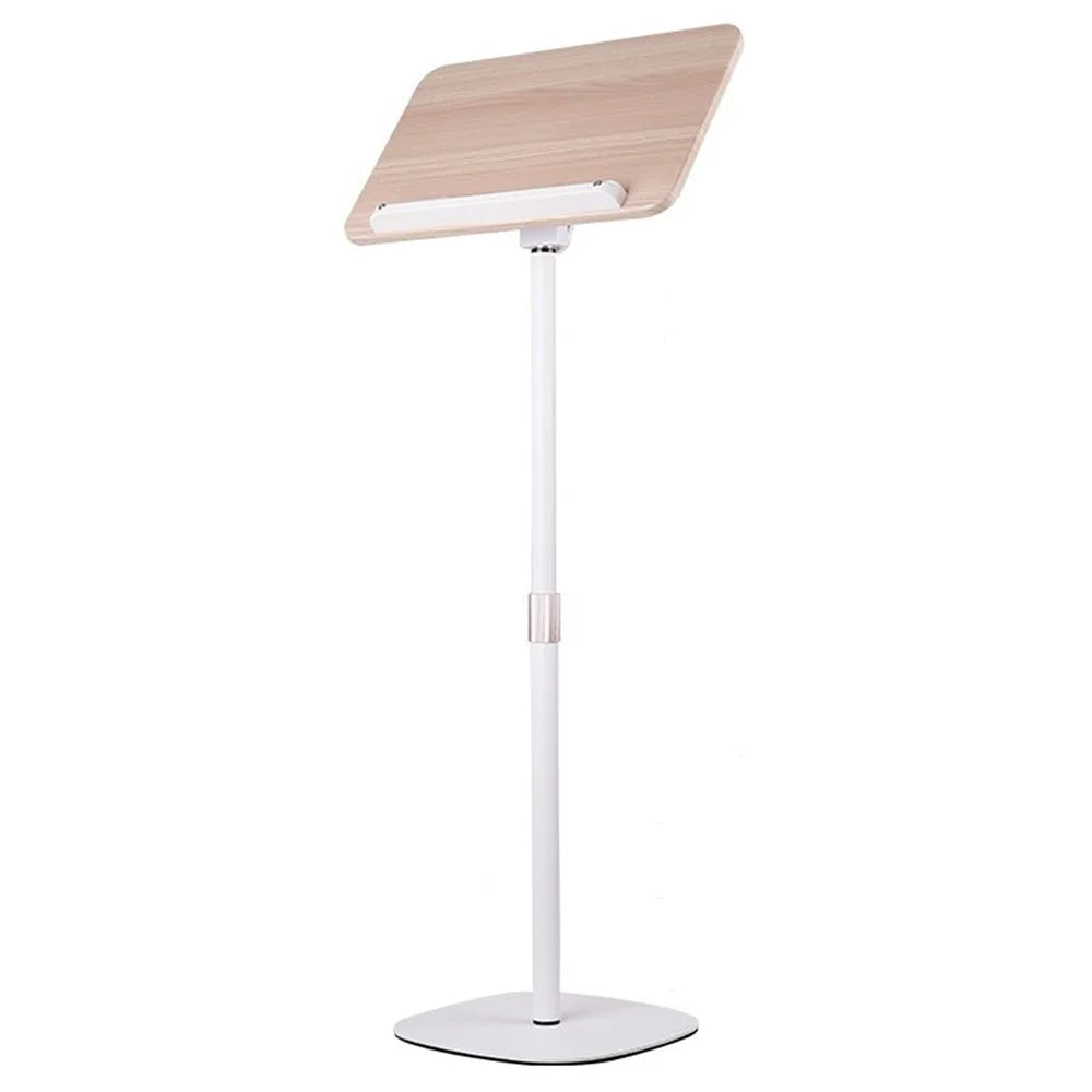 XY-37 Multifunction Laptop Tablet Display Holder Book Holder Floor Stand 23-70cm Adjustable Height - White - 1