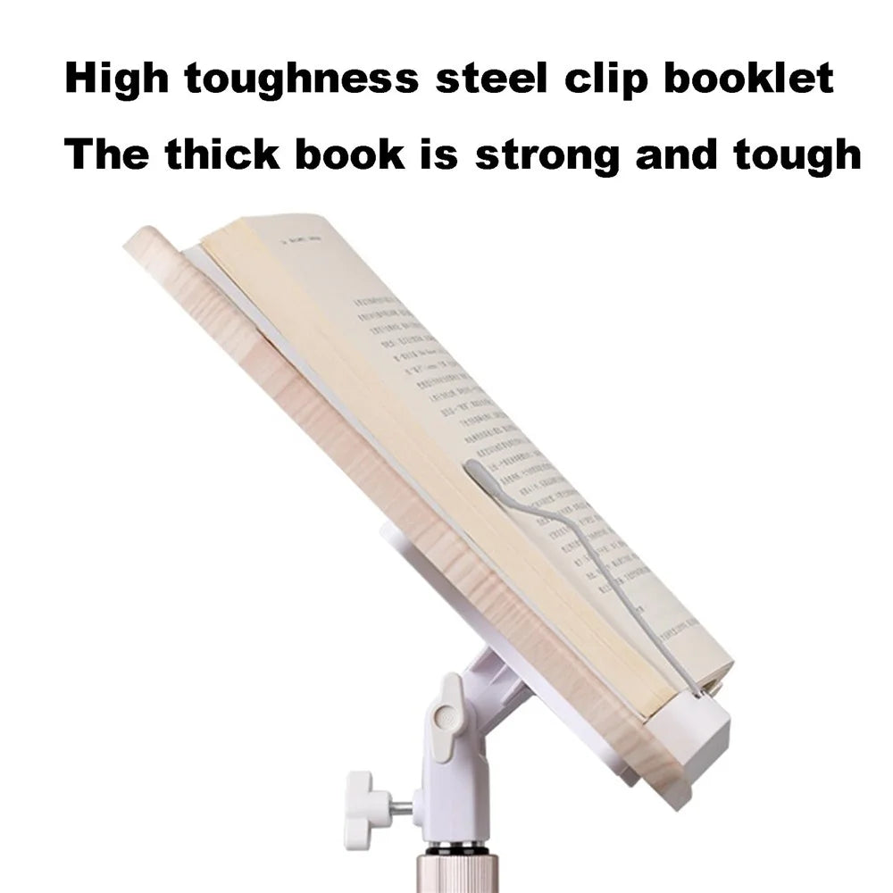 XY-37 Multifunction Laptop Tablet Display Holder Book Holder Floor Stand 23-70cm Adjustable Height - White - 4