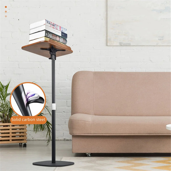 XY-32 Multifunction Laptop Tablet Display Holder Book Holder Floor Stand 50-130cm Adjustable Height - Black - 3