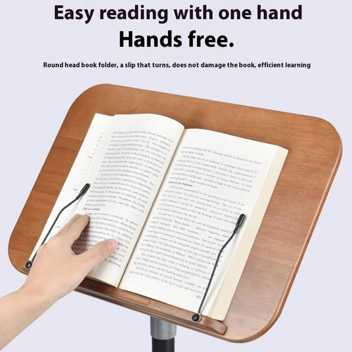 XY-32 Multifunction Laptop Tablet Display Holder Book Holder Floor Stand 50-130cm Adjustable Height - Black - 4
