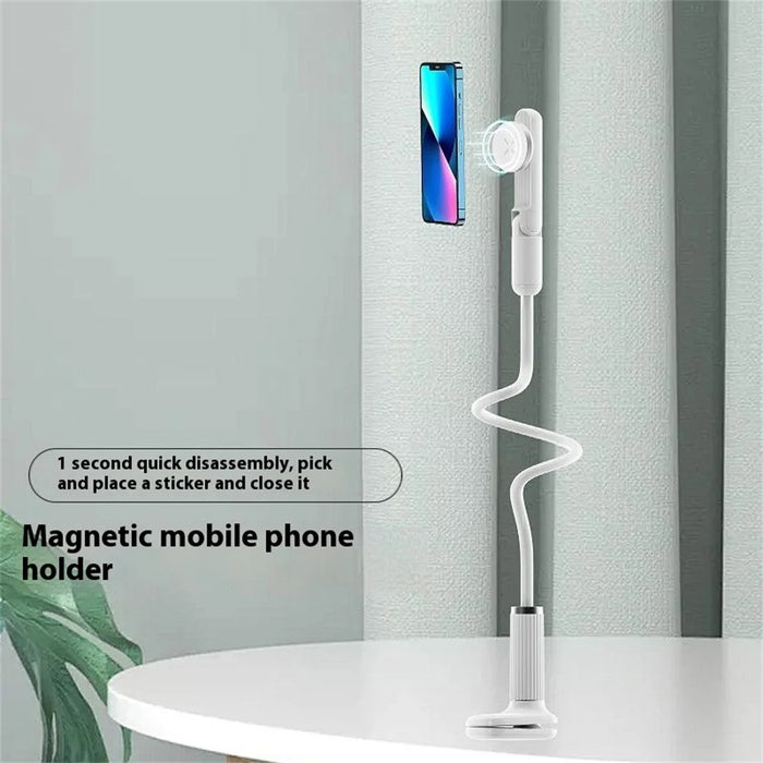 LR-062 90cm Flexible Arm Magnetic Phone Holder Desktop Bedside Clip-On Rotatable Stand - 2