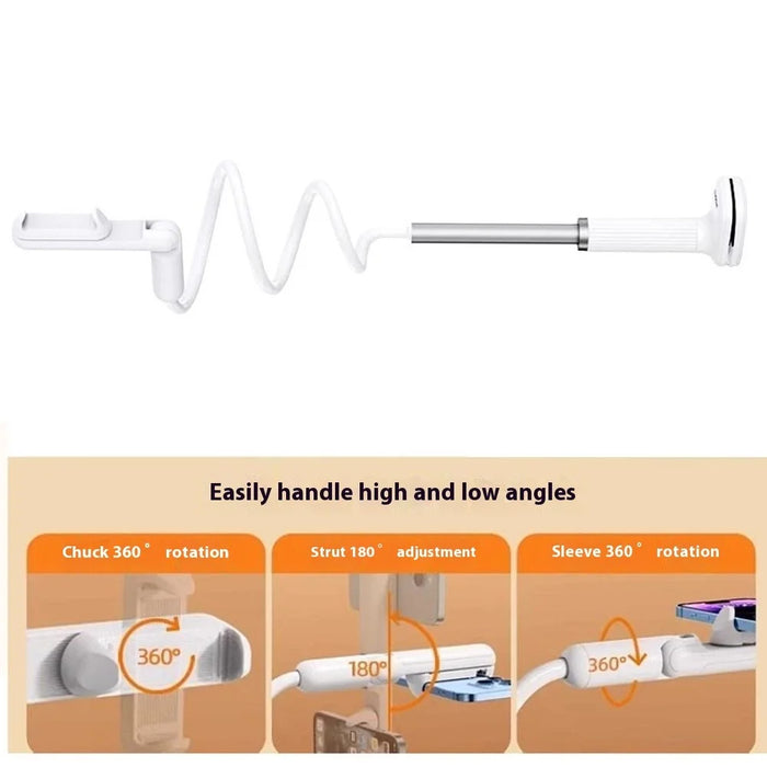 LR-060 110cm Bedside Flexible Phone Holder 360 Degree Rotation Overhead Live Streaming Phone Bracket - 2