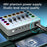 F9 Sound Card for Live Streaming Professional Audio Mixer with 48V Phantom Power Voice Changer RGB Lights - Black - 6