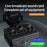 F10 Audio Mixer Sound Card 48V Phantom Power Mixer Soundcard for Live Streaming - 4