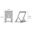 H12PLUS Portable Foldable Desktop Tablet Holder Aluminum Alloy Heat Dissipation Display Stand - 5