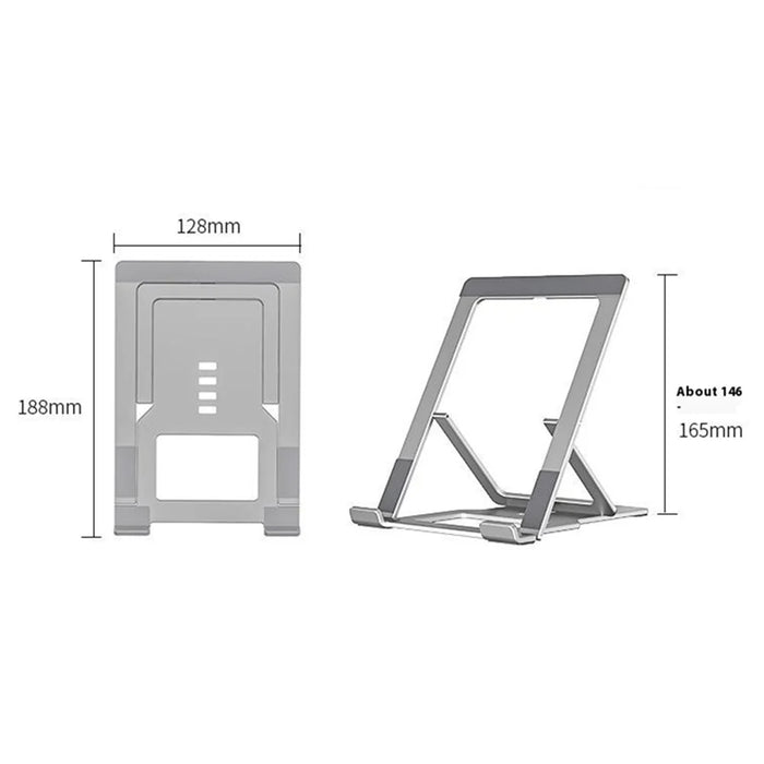 H12PLUS Portable Foldable Desktop Tablet Holder Aluminum Alloy Heat Dissipation Display Stand - 5