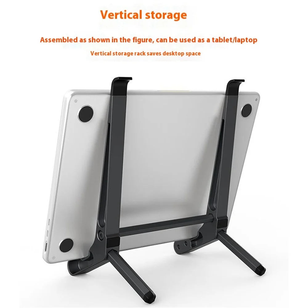 C19 Laptop Stand Heighten Storage Rack Aluminum Alloy Detachable Dual Layer Notebooks Tablets Bracket - 2