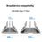 C402 Aluminum Alloy Laptop Tablet Stand Dual Slot Vertical Desktop Holder Organizer Base - Grey - 2