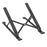 X3 Magnetic Laptop Stand Foldable Portable Aluminum Alloy Tablet Notebook Holder - Black - 1