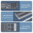 X3 Magnetic Laptop Stand Foldable Portable Aluminum Alloy Tablet Notebook Holder - Black - 4