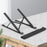 X3 Magnetic Laptop Stand Foldable Portable Aluminum Alloy Tablet Notebook Holder - Black - 5