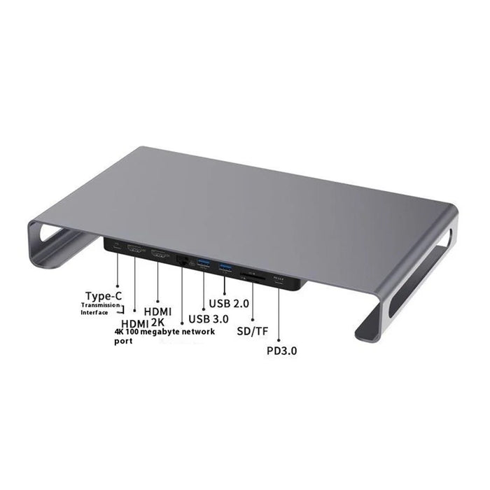 ONTEN OTN-95107 9-in-1 Multifunctional Laptop Docking Station USB-C to HD Adapter 4K Expansion Hub For Notebook - 6