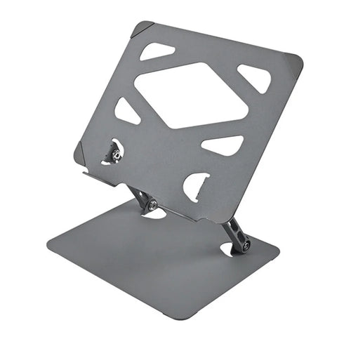 GFS01-T Carbon Steel Laptop Stand Adjustable Height Cooling Bracket for Notebooks Up to 17.3 Inch - Grey - 1