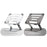 GFS03-T Carbon Steel Laptop Cooling Stand Adjustable Height Foldable Tablet Holder Notebook Bracket - Grey - 5
