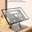 GFS08-T Notebook Bracket Carbon Steel Laptop Cooling Stand Adjustable Height Hollow Out Tablet Support - Silver - 4