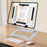 GFS13-TT Foldable Desktop Stand for Laptop Carbon Steel Adjustable Height Notebook Bracket - Grey - 5
