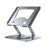 COTECI BS-007 Foldable Laptop Stand 360-Degree Rotatable Aluminum Alloy Adjustable Tablet Holder - Silver - 1
