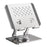 COTECI BS-009 Folding Tablet Stand 360-Degree Rotating Laptop Holder Multi Angle Adjustable - Silver - 1