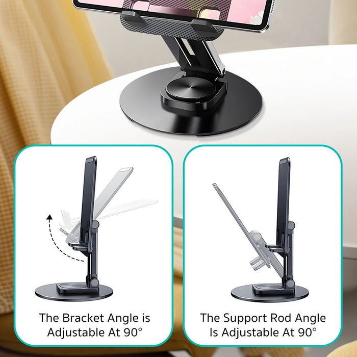 COTECI BS-012 Tablet Telescopic Rotating Bracket Adjustable Angle Laptop Stand with Anti Slip Base - 3
