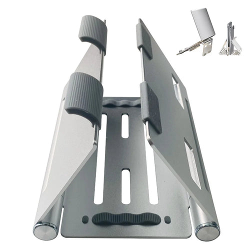 BENWIS 3 in 1 Foldable Laptop Tablet Stand Aluminum Alloy Multi-Function Notebook Tablet Phone Desktop Holder - 1