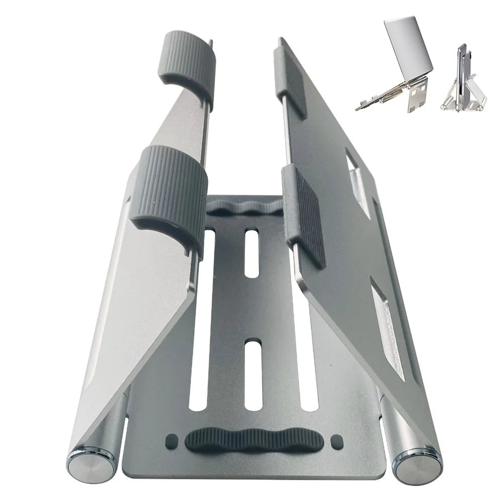 BENWIS 3 in 1 Foldable Laptop Tablet Stand Aluminum Alloy Multi-Function Notebook Tablet Phone Desktop Holder - 1
