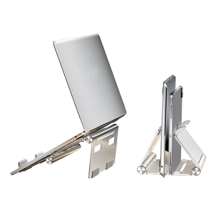 BENWIS 3 in 1 Foldable Laptop Tablet Stand Aluminum Alloy Multi-Function Notebook Tablet Phone Desktop Holder - 4
