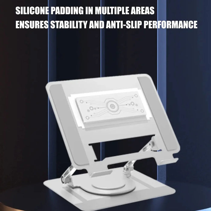 Semiconductor Cooling Laptop Stand 360 Degree Rotating Adjustable Height Notebook Cooler - 2