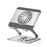 Carbon Steel Laptop Stand with RGB Light Fan 360 Degree Rotation Gaming Office Cooling Bracket - 1