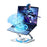 Carbon Steel Laptop Stand with RGB Light Fan 360 Degree Rotation Gaming Office Cooling Bracket - 2
