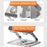 Carbon Steel Laptop Stand with RGB Light Fan 360 Degree Rotation Gaming Office Cooling Bracket - 7