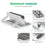 D051 Vertical Laptop Stand for Notebooks Up To 17.3 Inch Aluminum Alloy Space Saving Desktop Organizer - 4