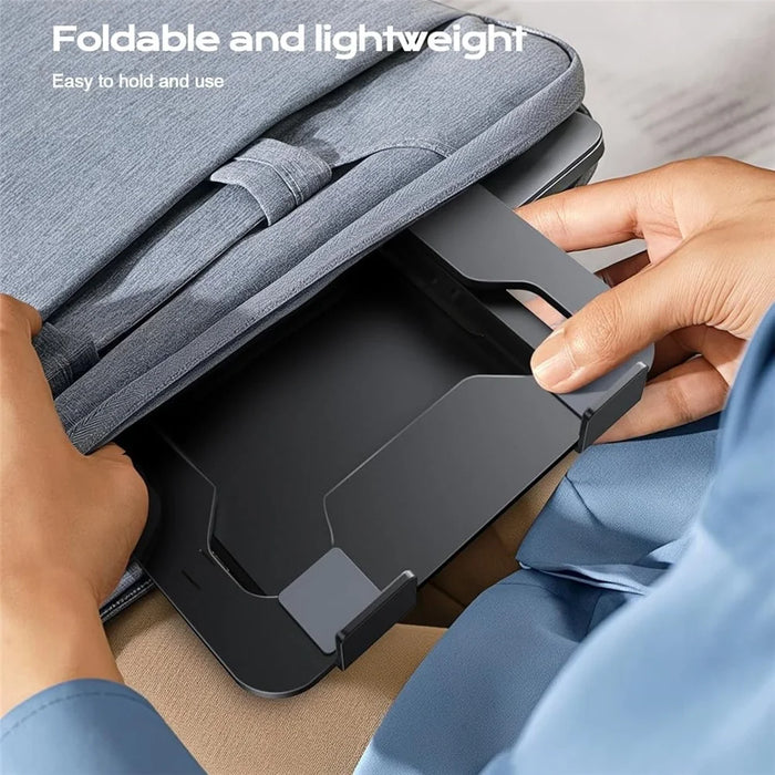 NH-02B Foldable Laptop Stand For 10 - 15.6 Inch Notebooks Adjustable Height Ergonomic Cooling Support - 6