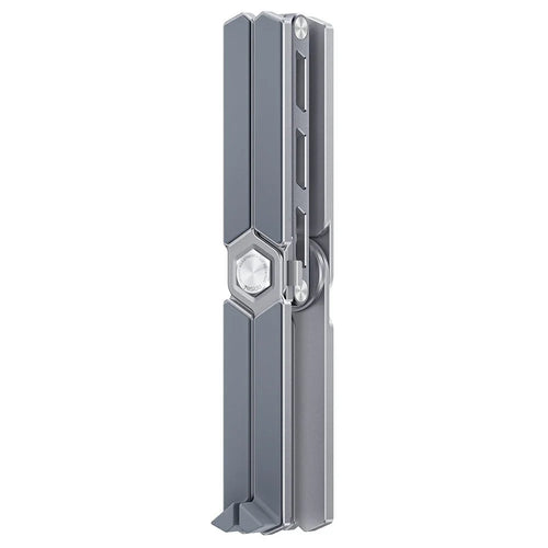 YESIDO LP09 Aluminum Laptop Stand Height Adjustable Foldable Notebook Riser for Home  /  Office  /  Travel - Silver - 1