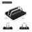 L500 Single Slot Vertical Laptop Stand ABS + Aluminum Alloy Adjustable Desktop Notebook Storage Holder Support - Black - 5