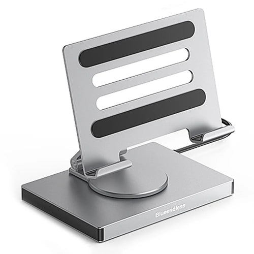 BLUEENDLESS ST706A 7 in 1 Type-C Hub with 360 Degree Rotating Adjustable Tablet Stand Holder - Grey - 1