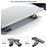 YESIDO LP11 2Pcs Laptop Riser Stand Zinc Alloy Adjustable Height Cooling Stand for Notebook Triangular Support - Black - 2