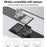YESIDO LP11 2Pcs Laptop Riser Stand Zinc Alloy Adjustable Height Cooling Stand for Notebook Triangular Support - Black - 6
