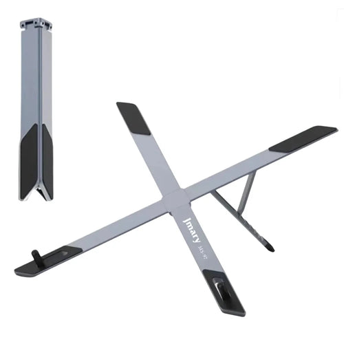 JMARY MS-97 Portable Folding Laptop Stand Metal Adjustable Desktop Laptop Holder for Notebook Tablet Computer - 1