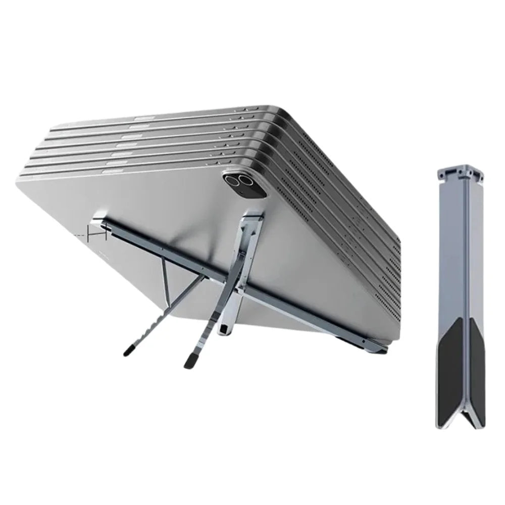 JMARY MS-97 Portable Folding Laptop Stand Metal Adjustable Desktop Laptop Holder for Notebook Tablet Computer - 2